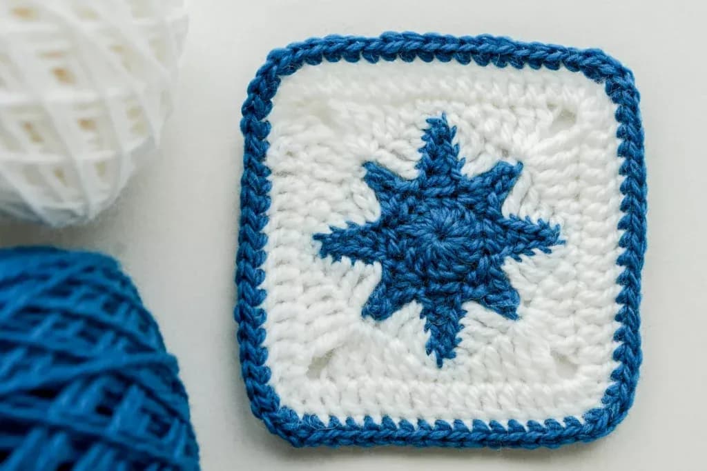 Crochet Coastal Star Granny Square – Free Pattern crochet pattern